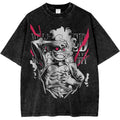ONE PIECE Monkey D Luffy Gear Shirt Anime Retro T-Shirt Luffy Sauron Designer Illustration Pattern Street Sport Harajuku Summer
